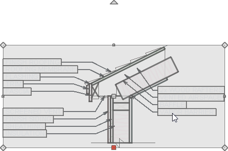 Selected CAD block