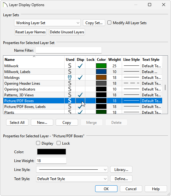 In the Layer Display Options hide the Picture/PDF Boxes layer.