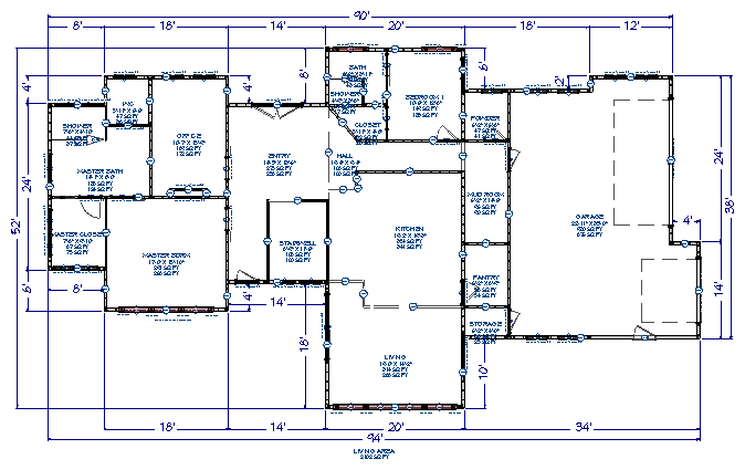 Floor plan that after removing stray objects