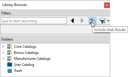 Include Web Results is enabled