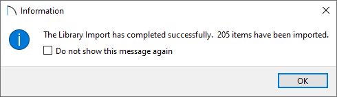 Information dialog