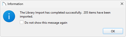 Information dialog