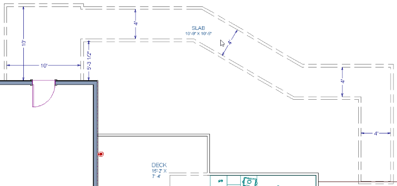 create the layout for your breezeway using invisible walls