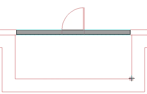 Drawing an attic wall manually using reference lines