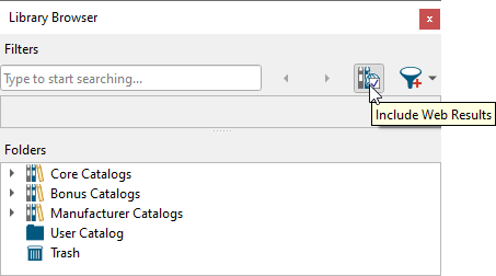 Include Web Results is enabled