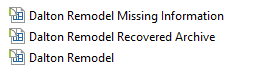 Three different copies of the same plan file
