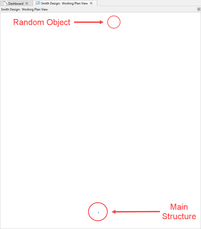 Far away object after using the Fill Window command.
