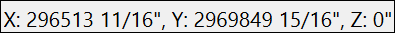 X and Y coordinates, very far from the origin.