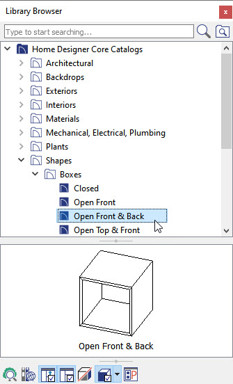 Using an Open Front and Back Box to Model HVAC