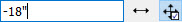 Set the dimension to a negative value equal to the overhang and set it to move object