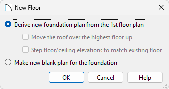 New Floor dialog