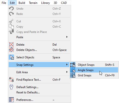 Navigate to Edit> Snap Settings> Angle Snaps to toggle Angle Snaps 