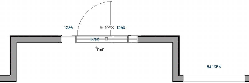 Copying transom to the wall with the mulled unit