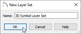 Specify a name for the newly created layer set