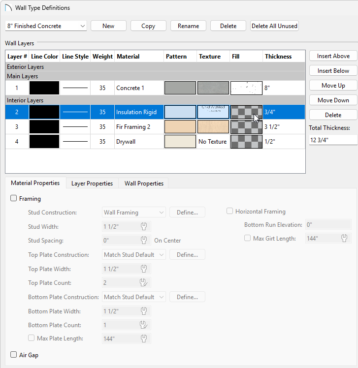 Clicking on the Fill box for Layer 2