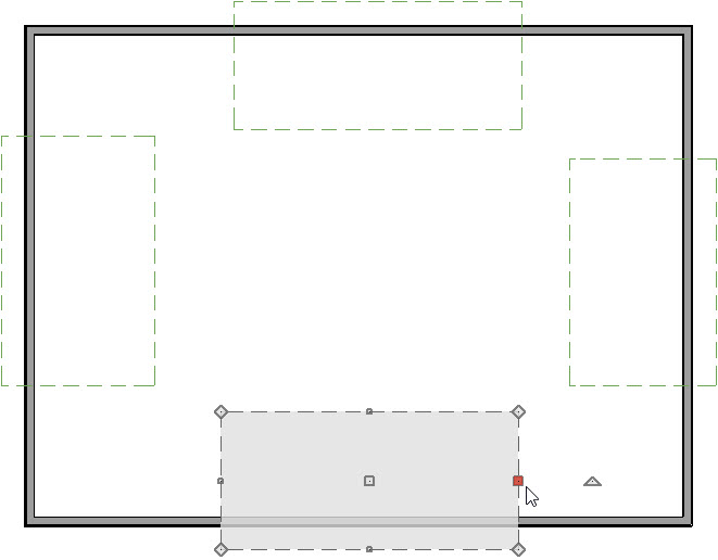 Selecting one side of the a roof plane