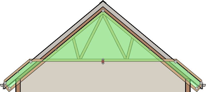 Adjusting the bottom chord of the truss