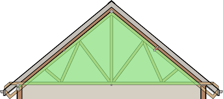 Adjusting the second edge of the top chord