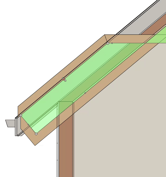 Adjusting the tail of one side of the truss