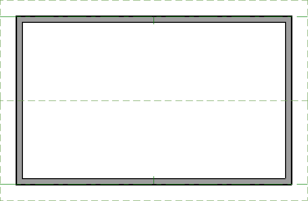 Floor plan image with a gable roof