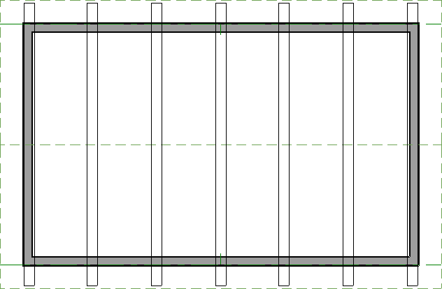 Trusses have been replicated across the structure