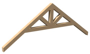 Truss with a raised bottom chord