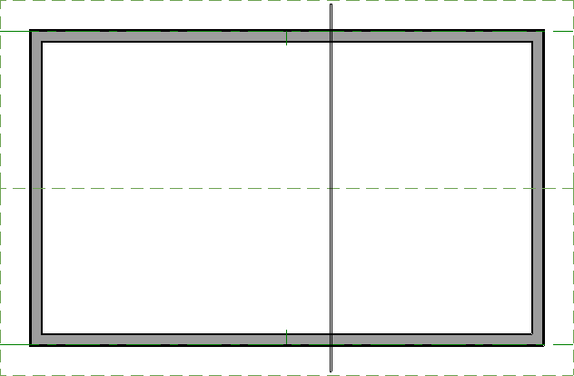 Single truss placed in the floor plan