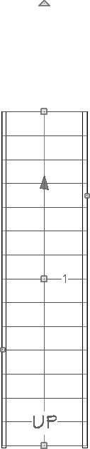 Staircase selected in a floor plan view