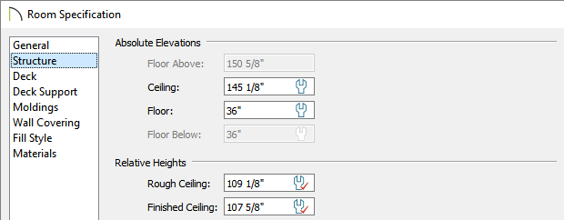 Specifying the Floor to be 36" higher than the rest of the structure