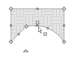 Use the Change Line/Arc tool to arc the other edge.