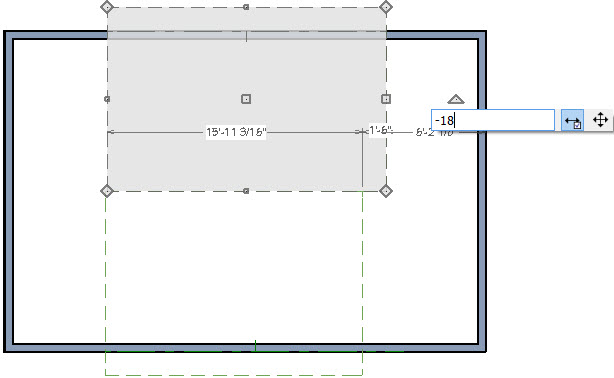 Adjusting the width of roof planes