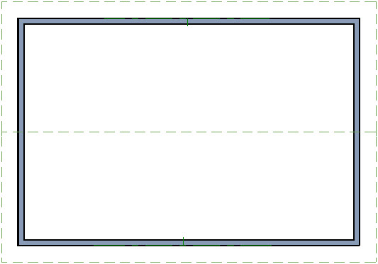 Gable roof created manually using the Roof Plane tool