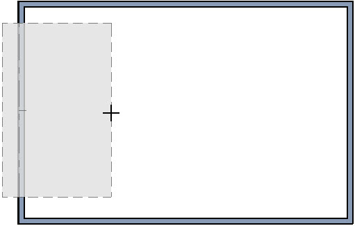 When drawing a manual roof plane, release the left mouse button to establish the stopping point or ridge