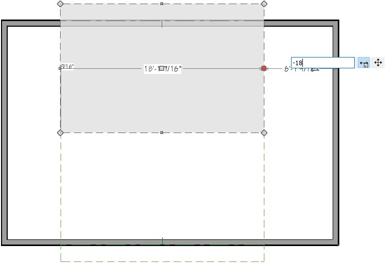 Adjusting the width of roof planes