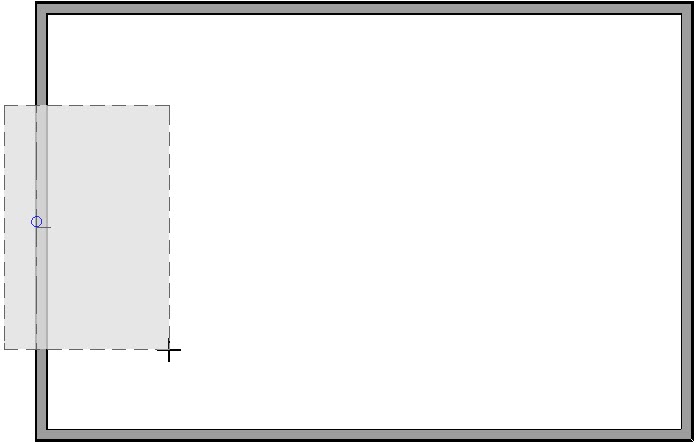 When drawing a manual roof plane, release the left mouse button to establish the stopping point or ridge