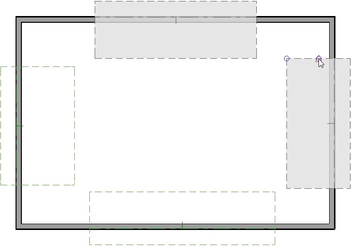Using the Join Roof Planes edit button to join roof planes together