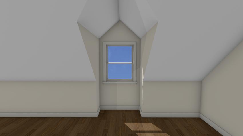 3D view of a structural dormer.