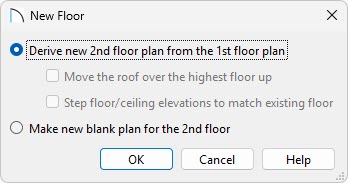 Create a new floor in the New Floor dialog.