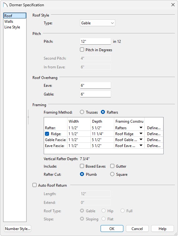 Adjust how the dormer roof is built.