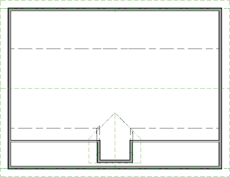 Manual Dormer Finished Floor Plan View Floor plan view of finished manual dormer