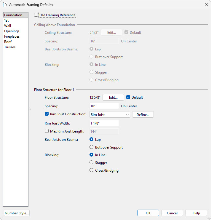 Adjust your framing settings in the Automatic Framing Defaults.