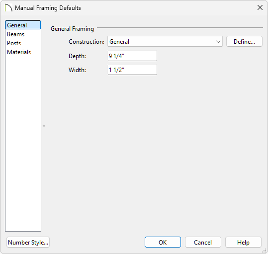 Adjust Manual Framing Default Settings.