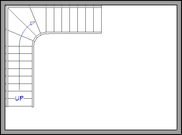 Finished winders in a Home Designer Pro plan