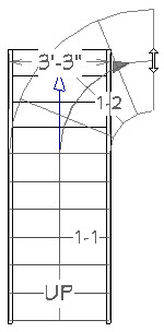 Curving the winder section of stairs