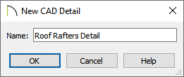 Name your new CAD Detail