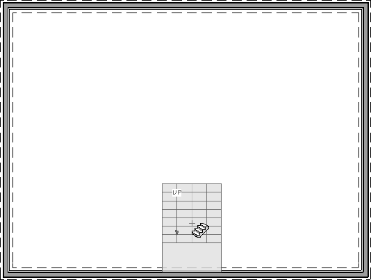 Placing a U-shaped staircase in the plan