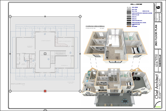 Layout file with a view selected