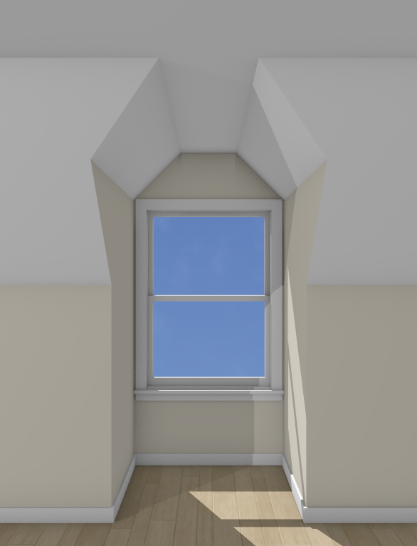 3D camera view of an auto dormer