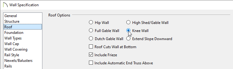 Turning an interior wall into a knee wall