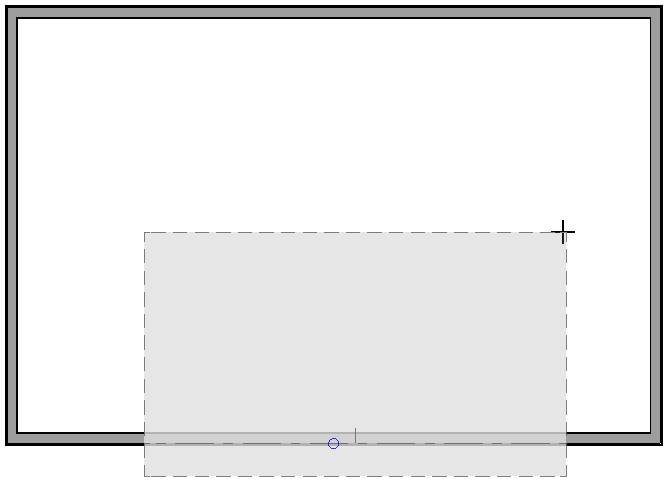 20 by 30 structure with a roof plane drawn over one wall